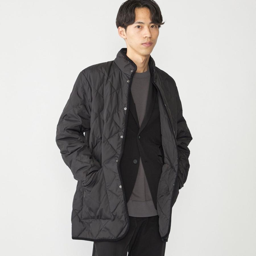 新品 TAION キルティング ダウンジャケット クリーム M 自宅で洗濯OK / 軽量で暖かい】TAIONコラボ 2WAY キルティングダウン