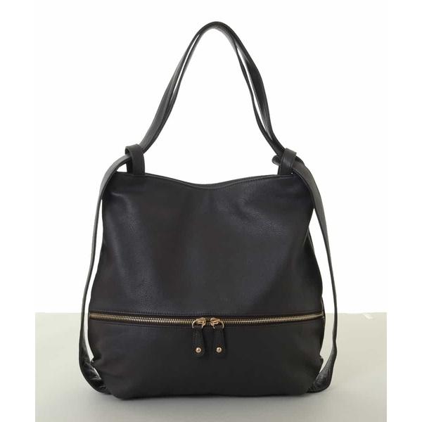 MK MICHEL KLEIN BAG [2WAY/A4サイズ対応]カウレザー変形トートバッグ 