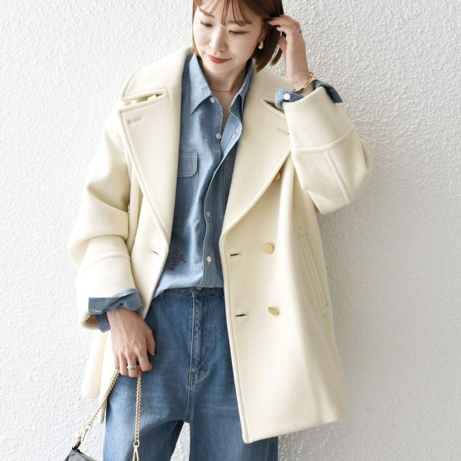 SHIPS any: ノンミュールジングウール ミディ Pコート SHIPS any: ノン