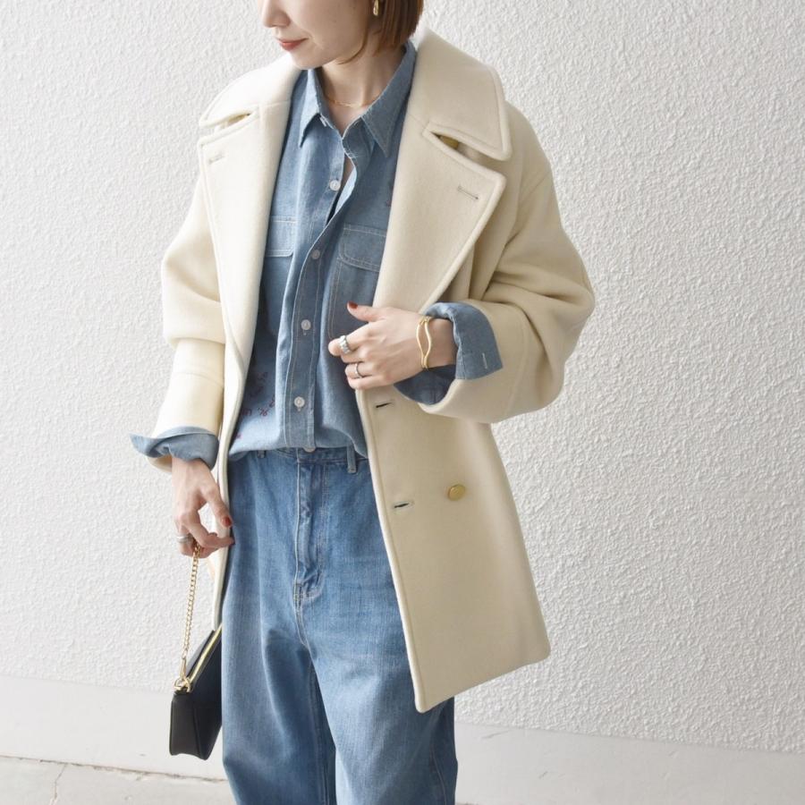 SHIPS any ノンミュールジングウール ミディ Pコート SHIPS any any: ノンミュールジングウール ミディ Pコート