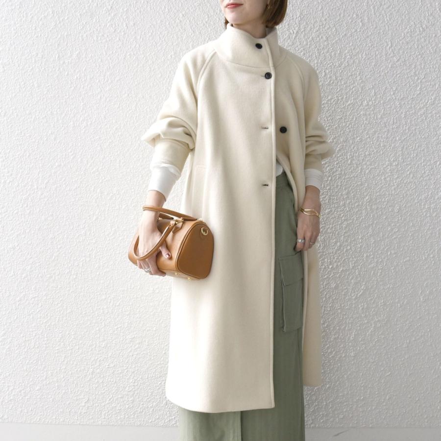 SHIPS any any: ノンミュールジングウール スタンドネック ロング