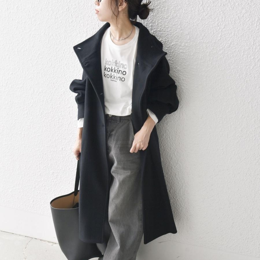 SHIPS any any: ノンミュールジングウール スタンドネック ロング