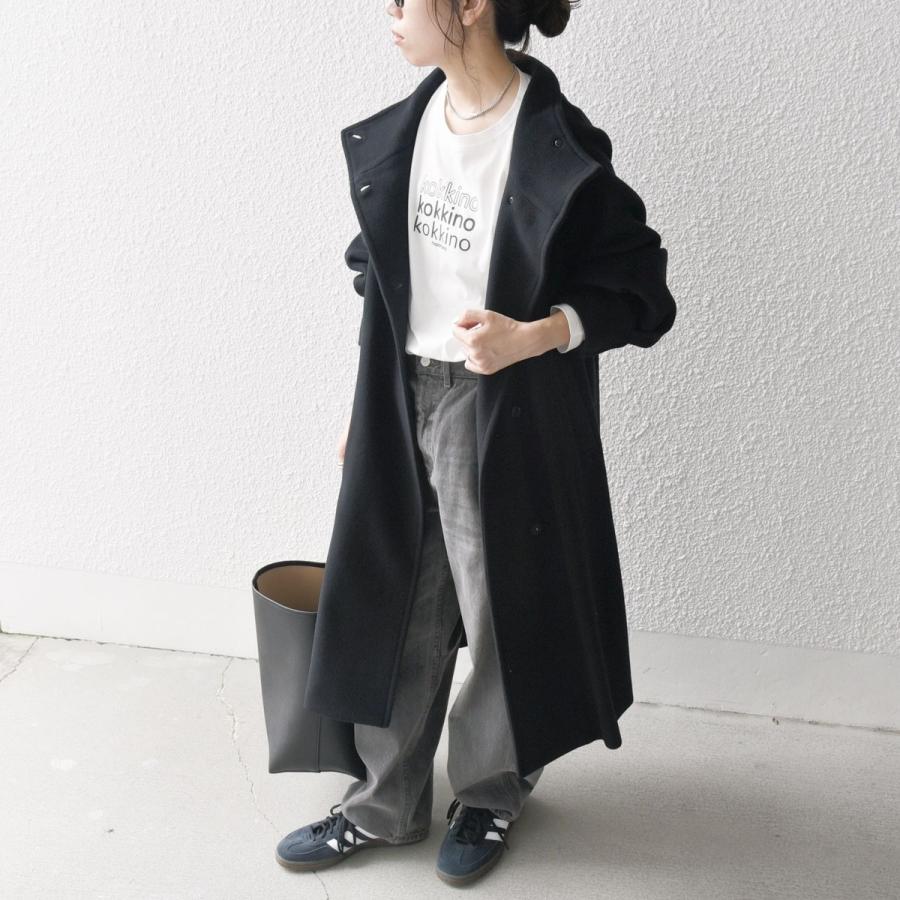 SHIPS any any: ノンミュールジングウール スタンドネック ロング