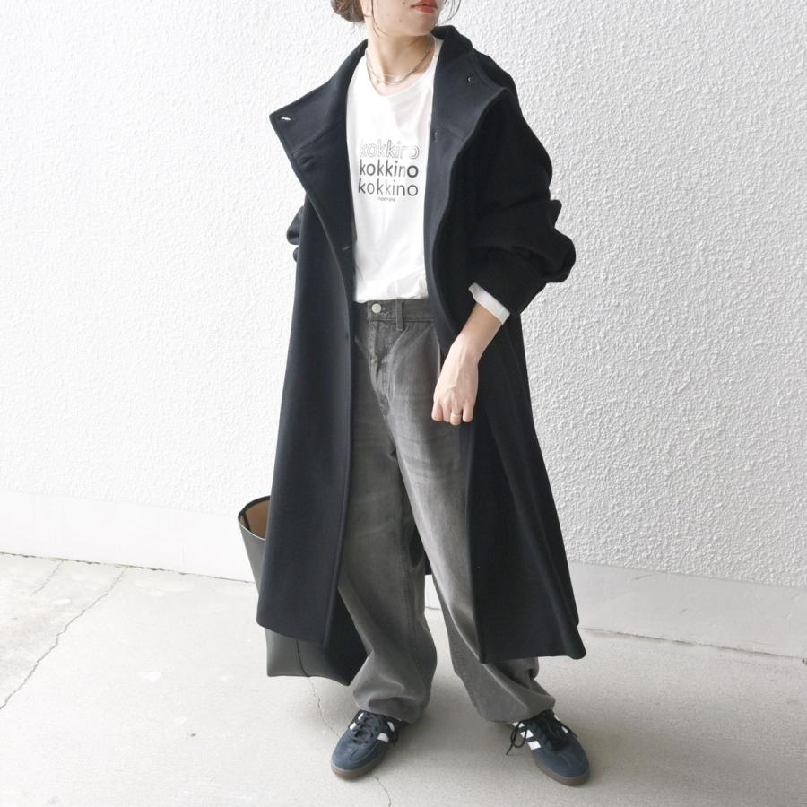 SHIPS any any: ノンミュールジングウール スタンドネック ロング