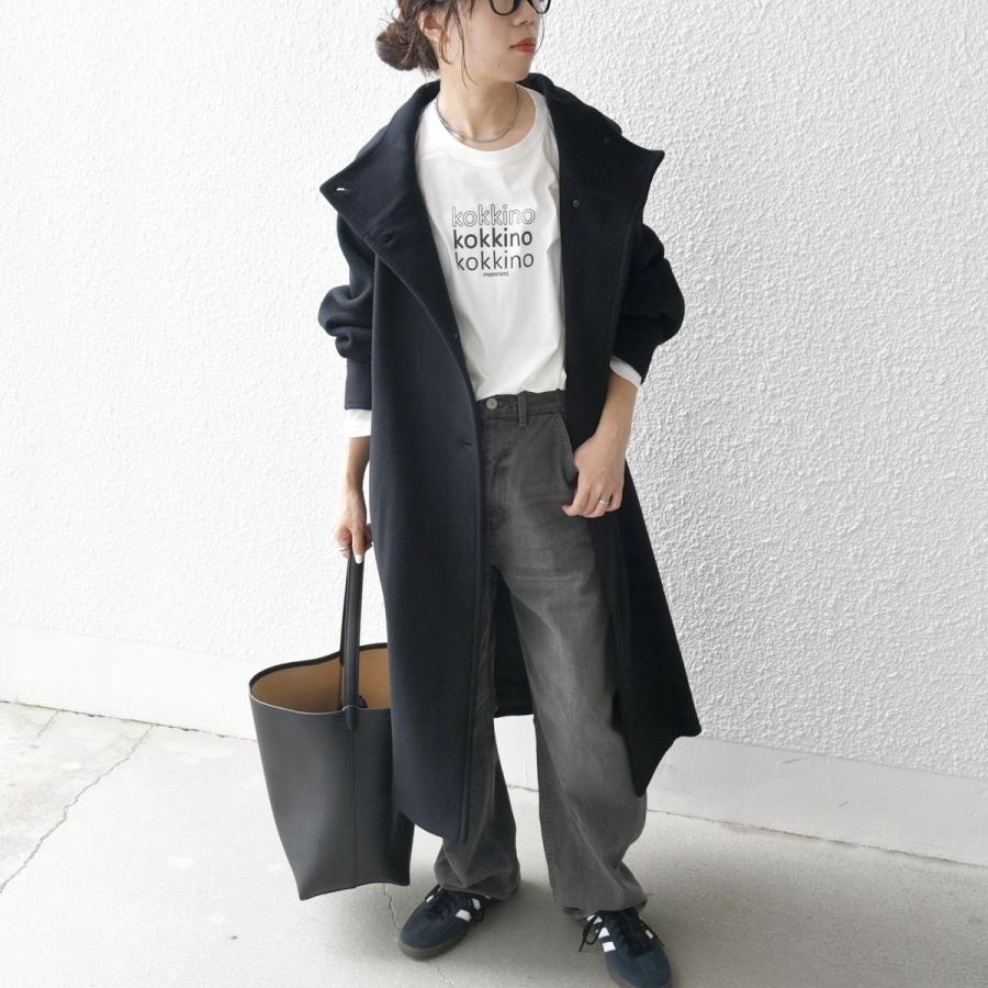 SHIPS any any: ノンミュールジングウール スタンドネック ロング