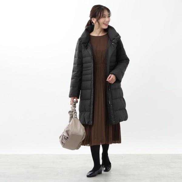 Reflect ロングダウンコート 茶 11号 L フード取外し Reflect（リフレクト） 【定番人気フィルパワー800フード取り外し可