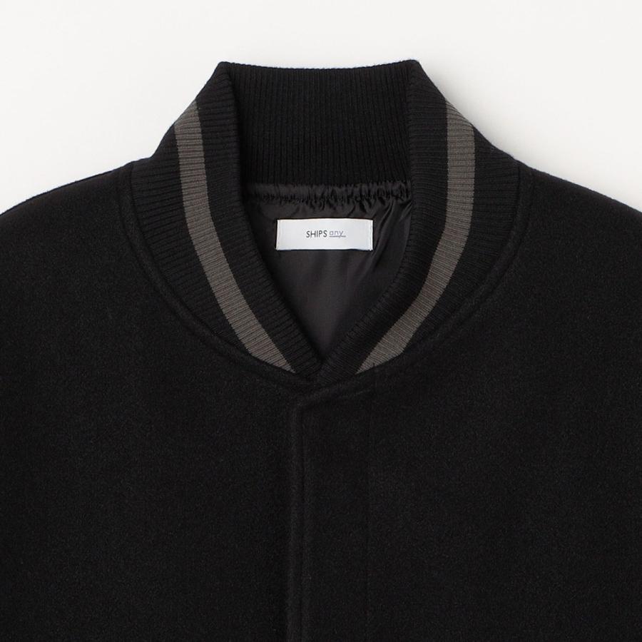 60S/SAND KNIT/スタジャン/40/--/BLK/無地