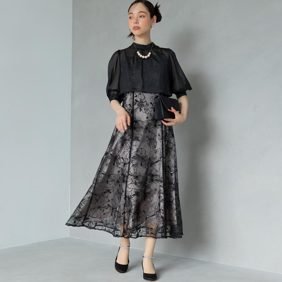 フォルムフォルマ（form forma）/【formformaオリジナル】刺繍レース ワンピースドレス/結婚式/パーティー/クルージング form forma（フォルムフォルマ） 【formformaオリジナル】刺繍レース