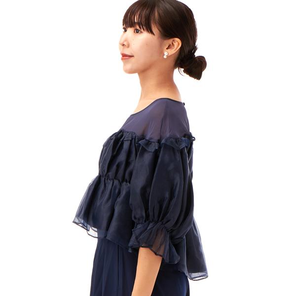 PREFERIR（プレフェリール） ギャザートップスパンツドレス 2点セット