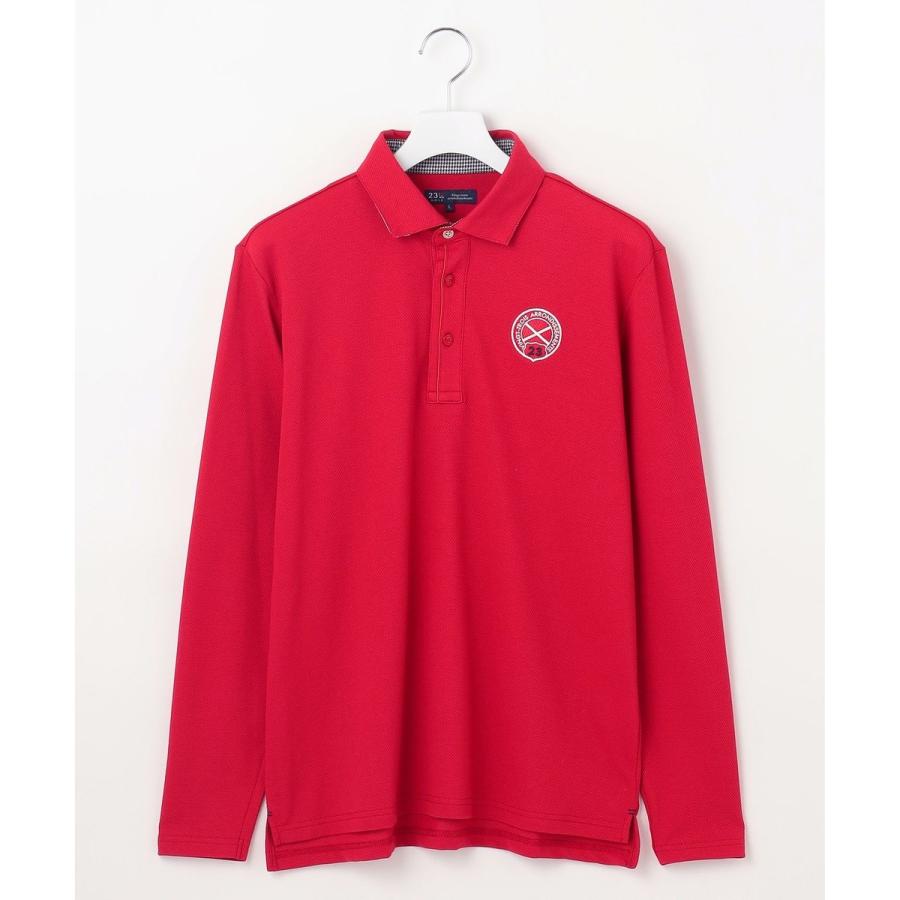 23区GOLF 【MEN】【UVカット】ハニカムカノコ長袖ポロシャツ : マルイ