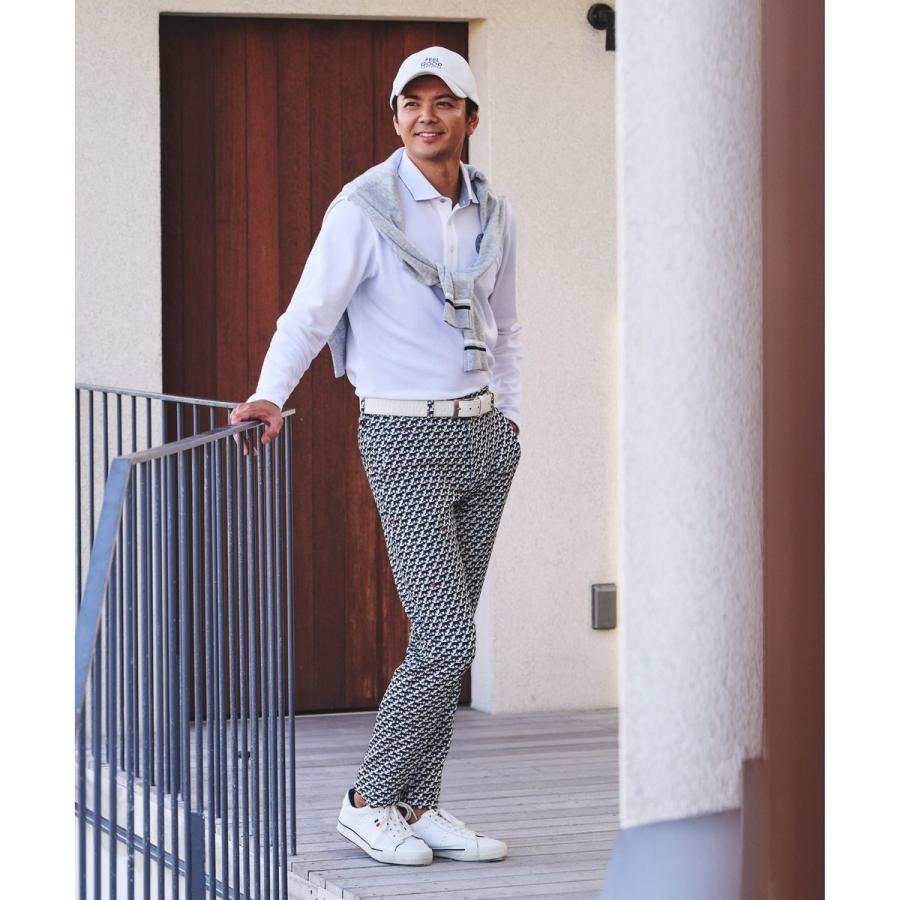 23区GOLF 【MEN】【UVカット】ハニカムカノコ長袖ポロシャツ : マルイ