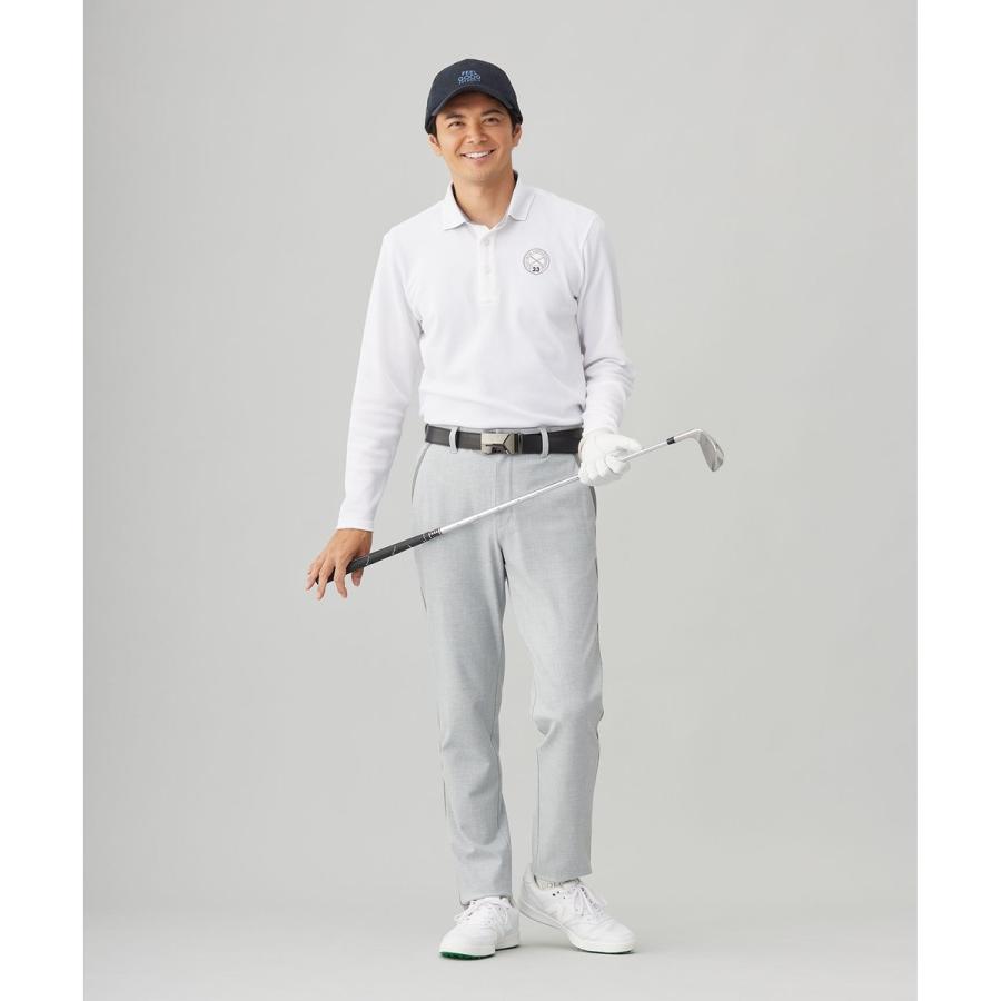 23区GOLF 【MEN】【UVカット】ハニカムカノコ長袖ポロシャツ : マルイ