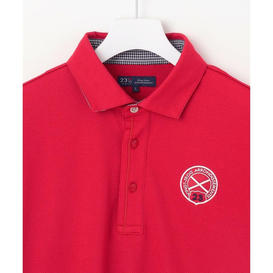 23区GOLF 【MEN】【UVカット】ハニカムカノコ長袖ポロシャツ : マルイ