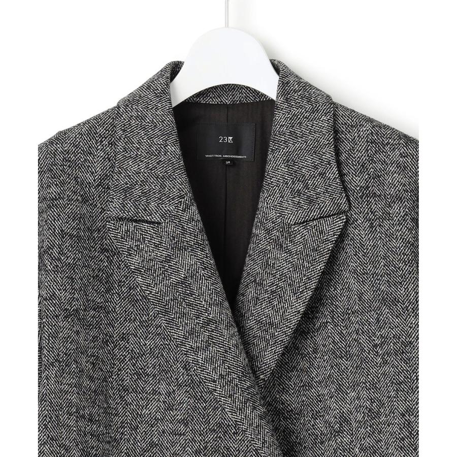 23区（ニジュウサンク） ヘリンボーンループツイード ジャケット