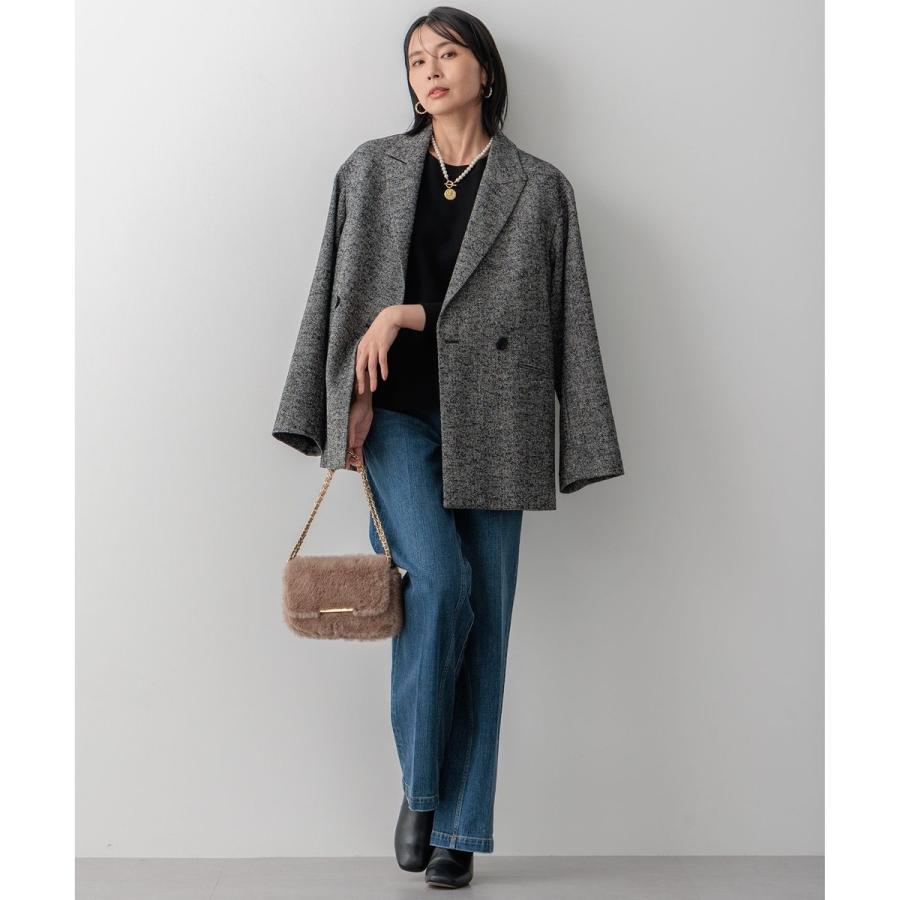 23区（ニジュウサンク） ヘリンボーンループツイード ジャケット