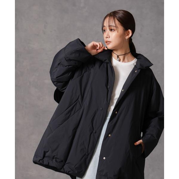 「西川ダウン(R)」ミドル丈バックタックコート