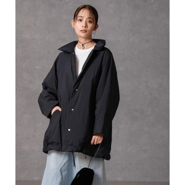 「西川ダウン(R)」ミドル丈バックタックコート