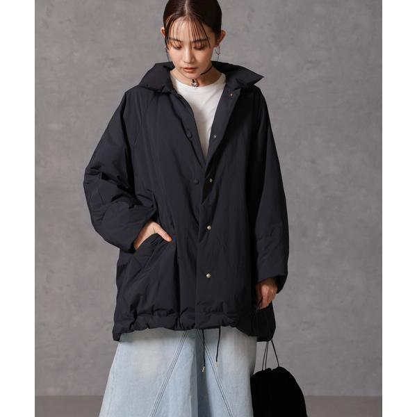 「西川ダウン(R)」ミドル丈バックタックコート