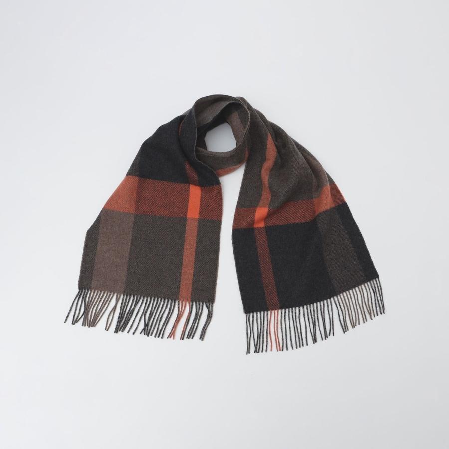 SHIPS（シップス） SHIPS: チェック カシミヤ ダブルフェイス マフラー