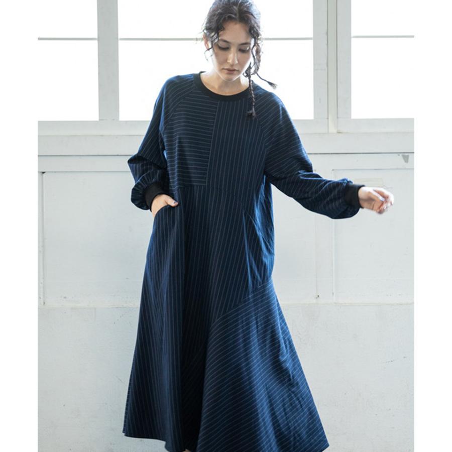 オズモーシス（OSMOSIS）/ストライプ切替ワンピース OSMOSIS（オズモーシス） ストライプ切替ワンピース : マルイ(丸井