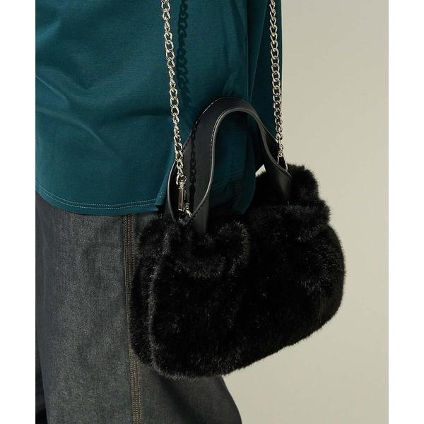 ジョルジュ・レッシュ（ES RECH）/フェイクファーミニショルダーバッグ GEORGES RECH（ジョルジュ・レッシュ） フェイクファーミニショルダー