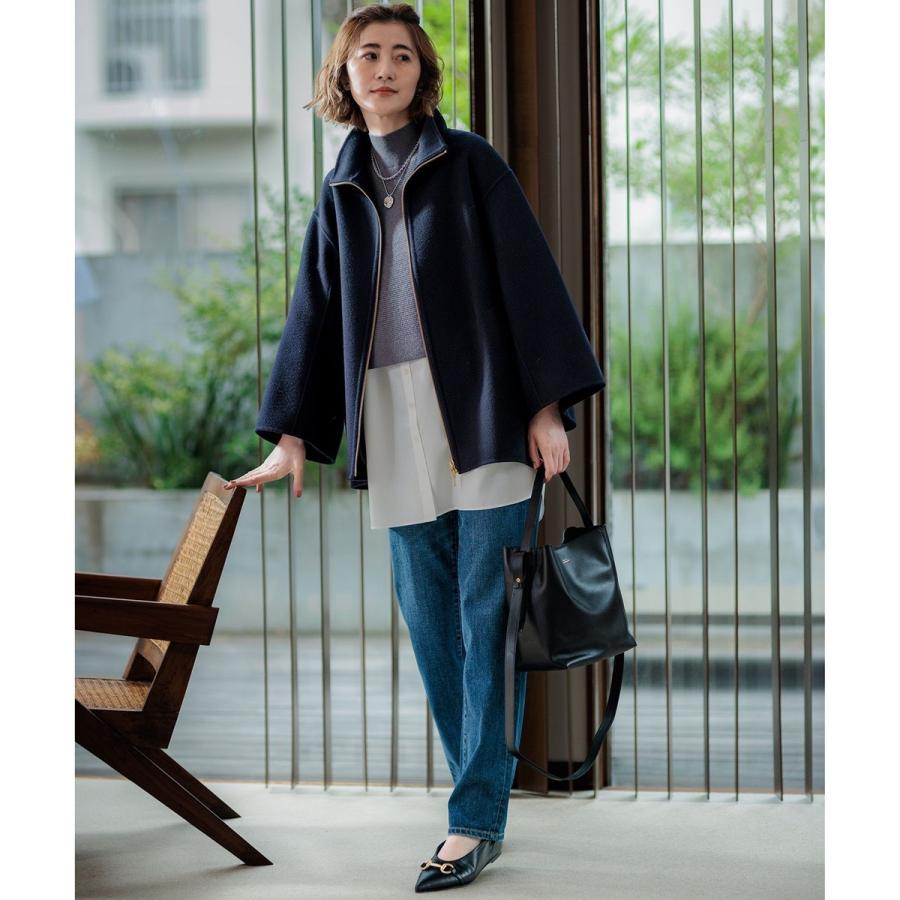 【23区】ウールリバー スタンドカラーコート¥49,500 完売品‼️ ウールリバー スタンドカラーコート / 23区 | ファッション通販