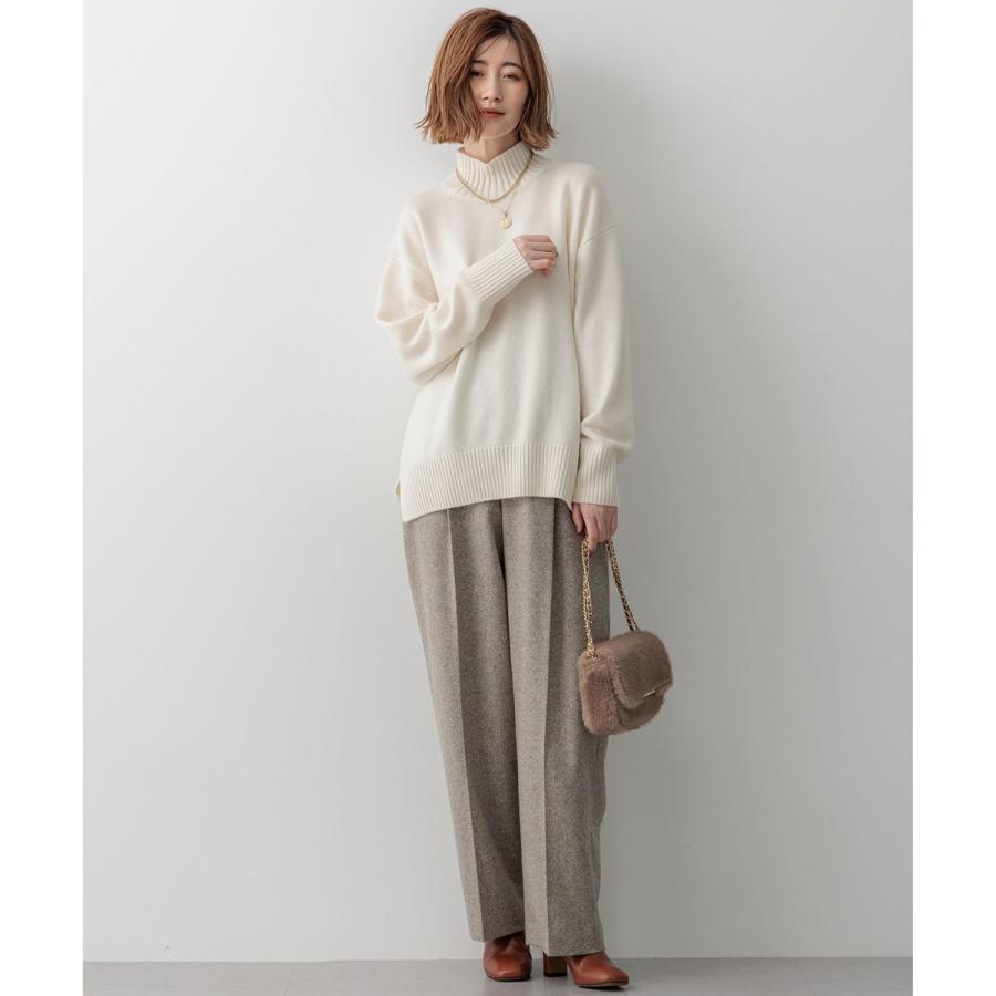 23区（ニジュウサンク） 【洗える】カシミヤブレンド ハイネック