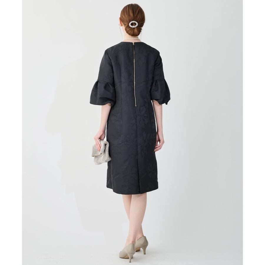 美品　23区 APPLAUDIR マニフィークフラワージャカード ドレス　黒 23区（ニジュウサンク） 【APPLAUDIR】マニフィークフラワージャカード
