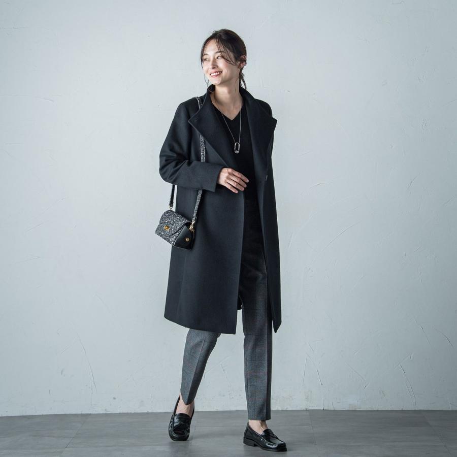 美品 エッセンロートレアモン ヘリンボーン ガウンコート シルク混 38 美品 エッセンロートレアモン ヘリンボーン ガウンコート シルク混 38