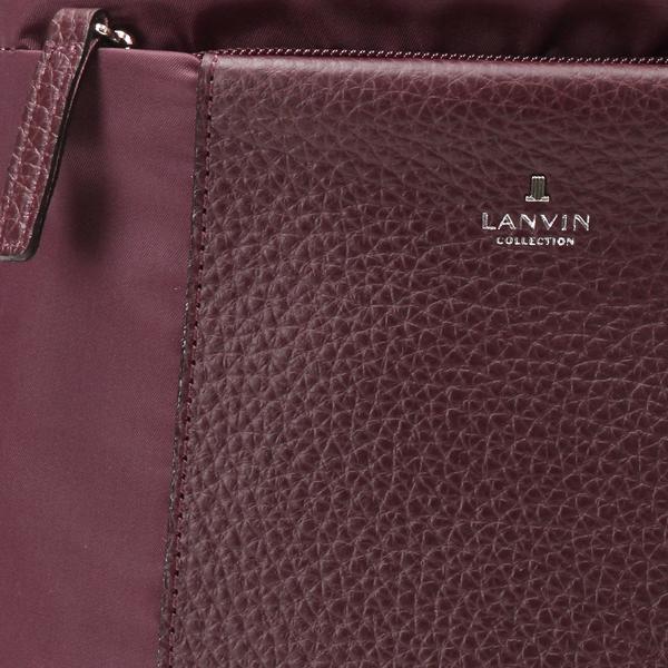 新品 LANVIN COLLECTION エクラ 国産牛革 リュック 日本製 Ⓗ 新品 ランバン コレクション エクラ 国産牛革×PU リュック 日本製
