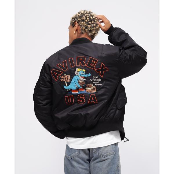 レア❗定価4.8万❗ AVIREX ×EZUMI プリーツ モッズコート AVIREX 《WEB＆DEPOT限定》MA-1 ”3rd SSS” ／ MA-1 第3戦略支援