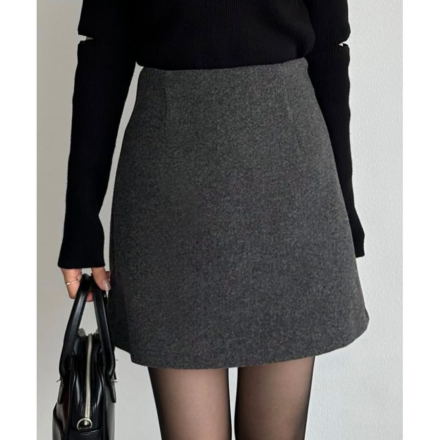 まろ】ブリーフィングニットスカートインナーパンツ一体型 黒 Sサイズ