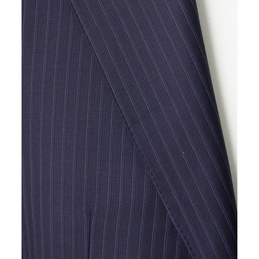 【Loro Piana Fabric】365 通年スーツ(ネイビー×ストライプ)の画像