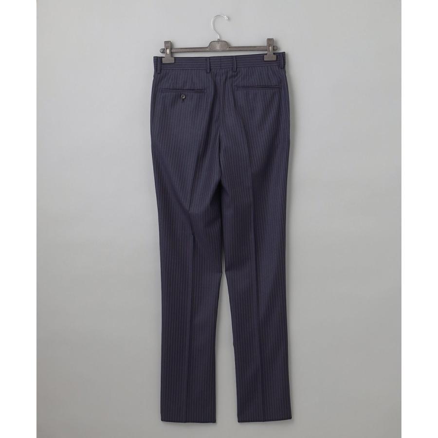 【Loro Piana Fabric】365 通年スーツ(ネイビー×ストライプ)の画像