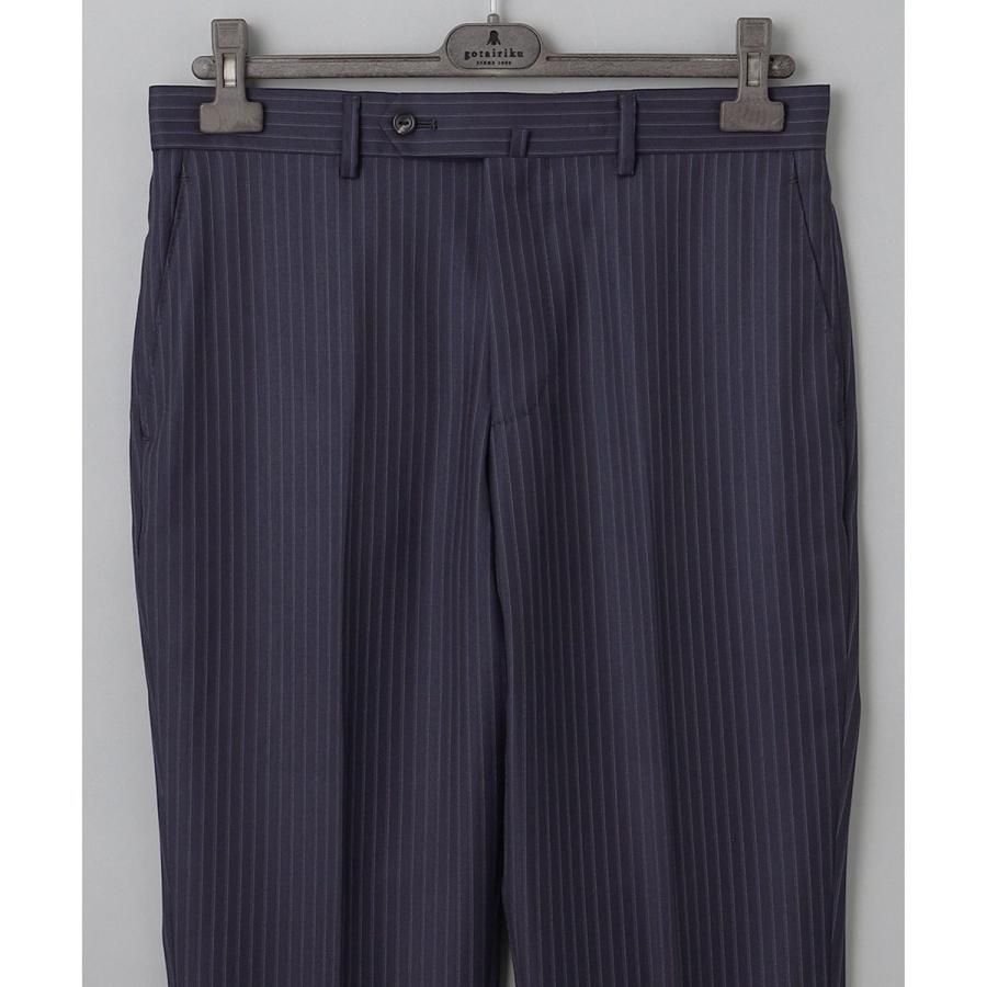 【Loro Piana Fabric】365 通年スーツ(ネイビー×ストライプ)の画像