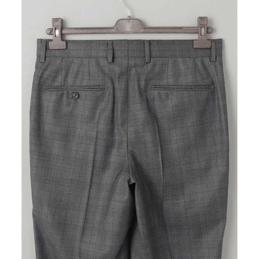【Loro Piana Fabric】365 通年スーツ(グレーー×格子)の画像