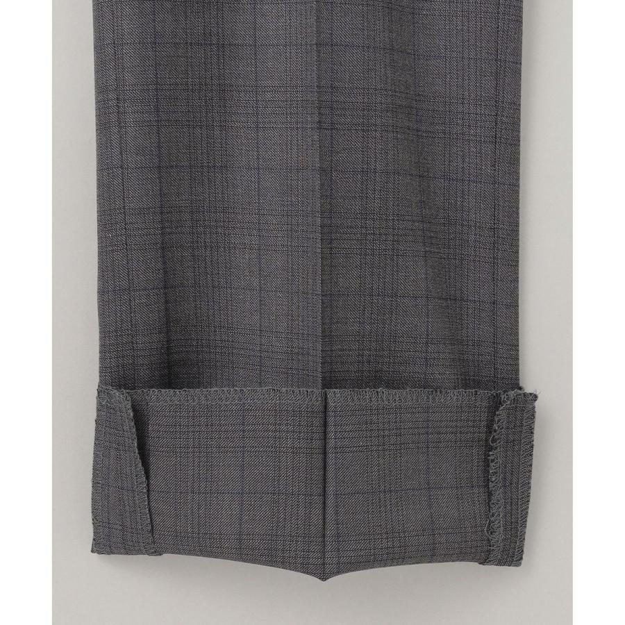 【Loro Piana Fabric】365 通年スーツ(グレーー×格子)の画像