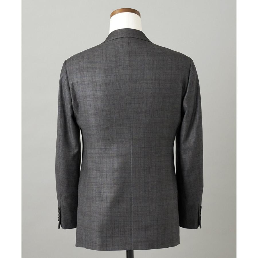 【Loro Piana Fabric】365 通年スーツ(グレーー×格子)の画像