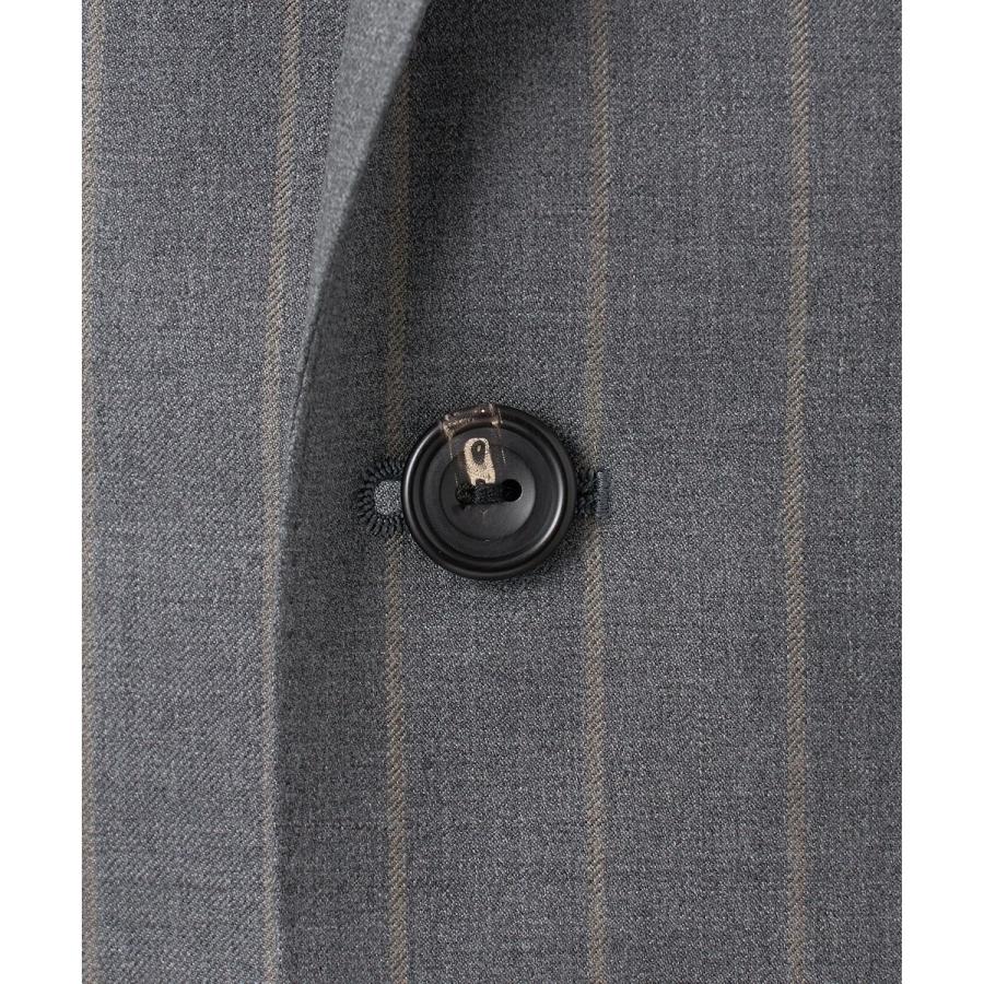 【CANONICO/カノニコ】 リベンジ 150's 通年スーツ（グレー×ストライプ）の画像
