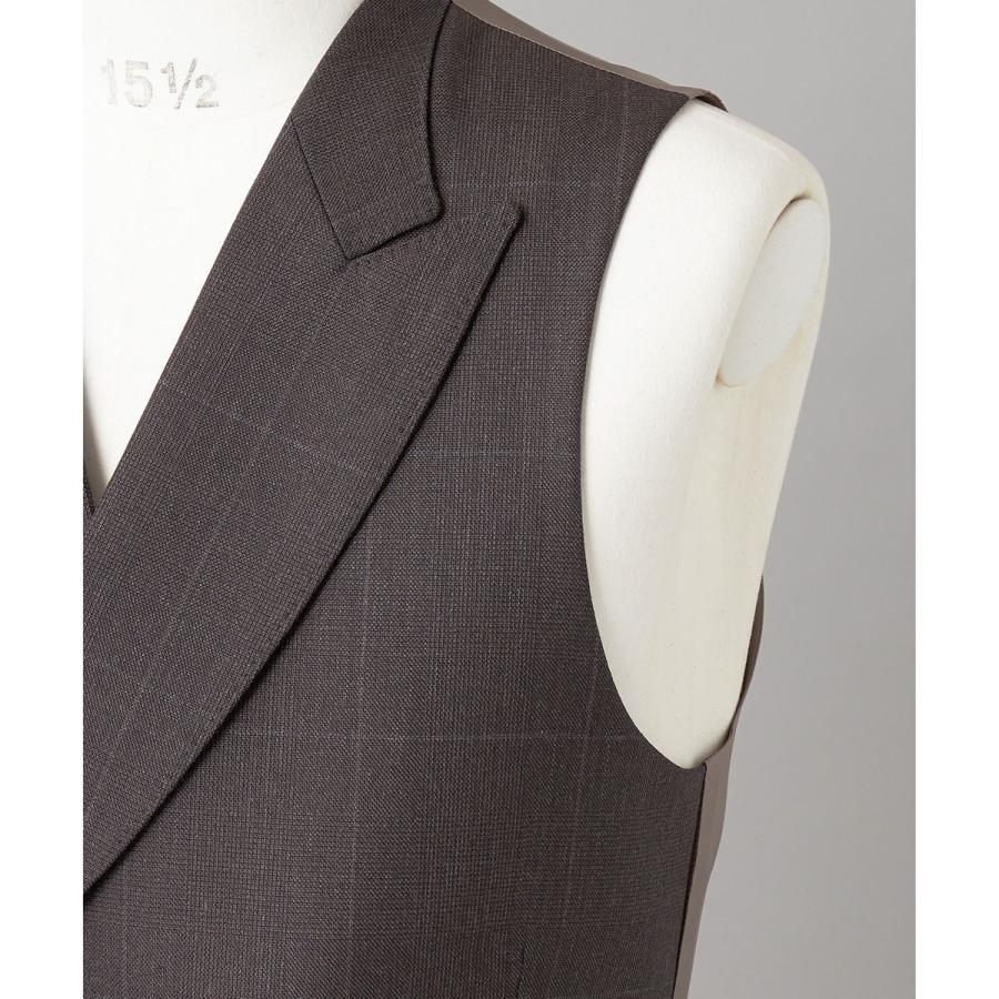 【ZEGNA/ゼニア】ISLANDFLEECE/アイランドフリース 3ピーススーツ（ブラウン×格子）の画像