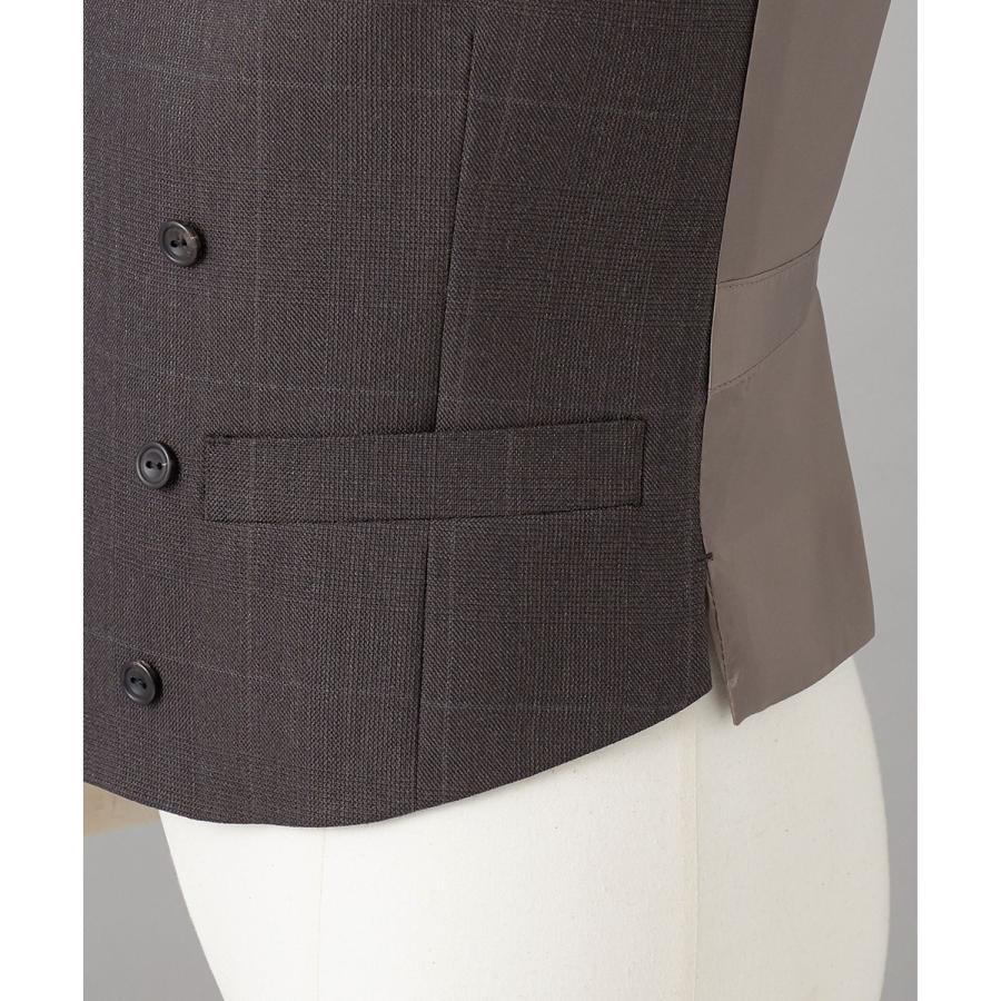 【ZEGNA/ゼニア】ISLANDFLEECE/アイランドフリース 3ピーススーツ（ブラウン×格子）の画像