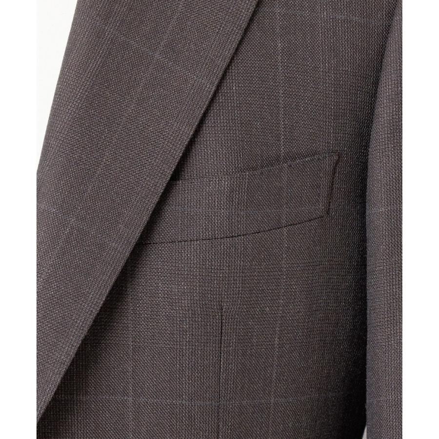 【ZEGNA/ゼニア】ISLANDFLEECE/アイランドフリース 3ピーススーツ（ブラウン×格子）の画像