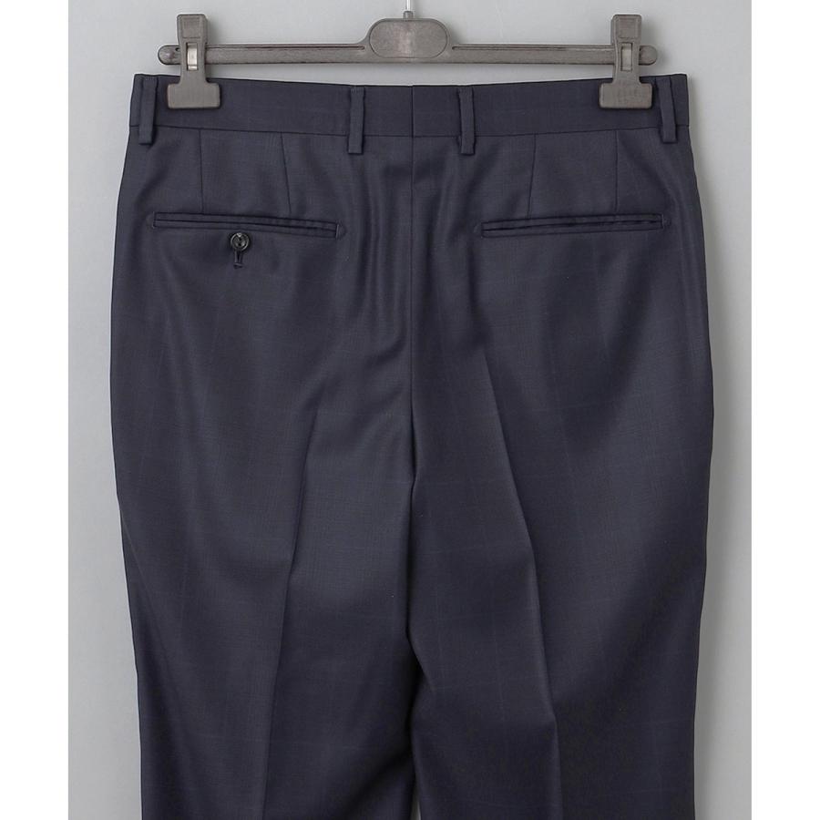 【Loro Piana Fabric】365 通年スーツ(ネイビー×格子)の画像