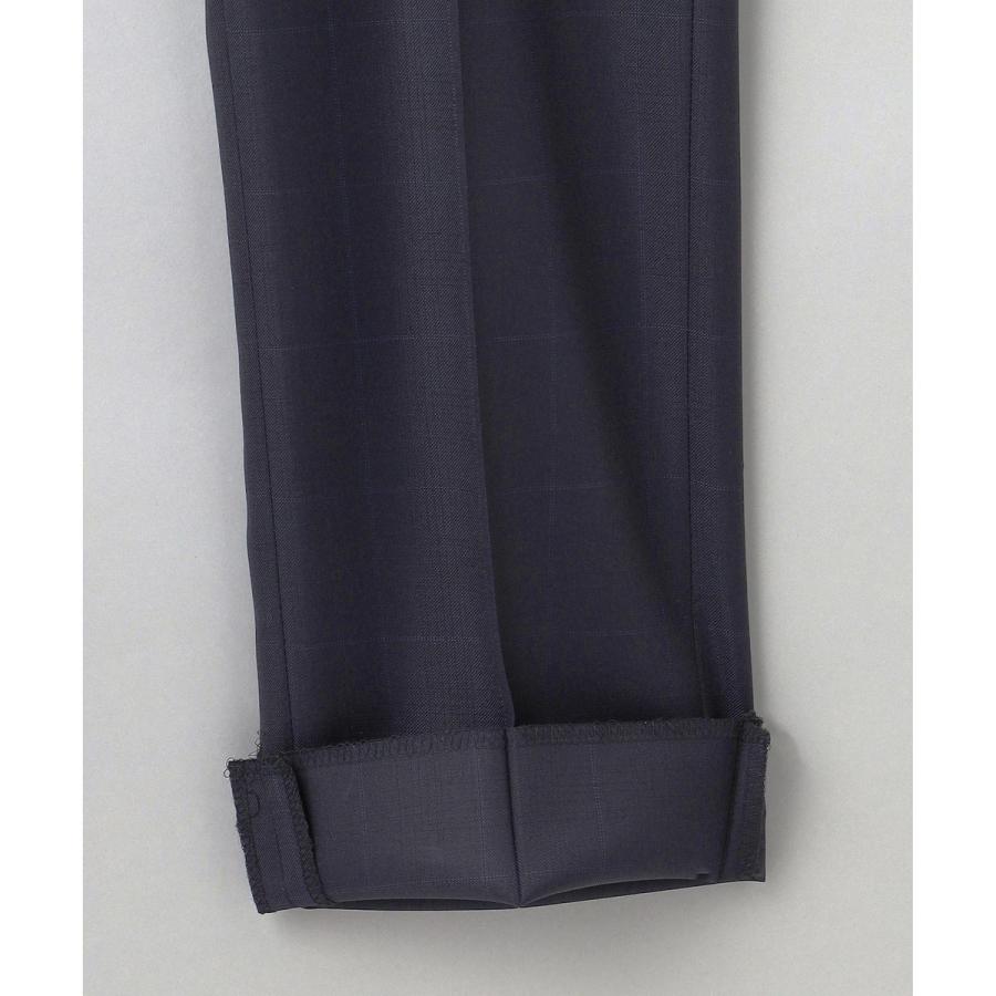 【Loro Piana Fabric】365 通年スーツ(ネイビー×格子)の画像