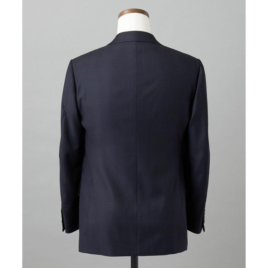 【Loro Piana Fabric】365 通年スーツ(ネイビー×格子)の画像