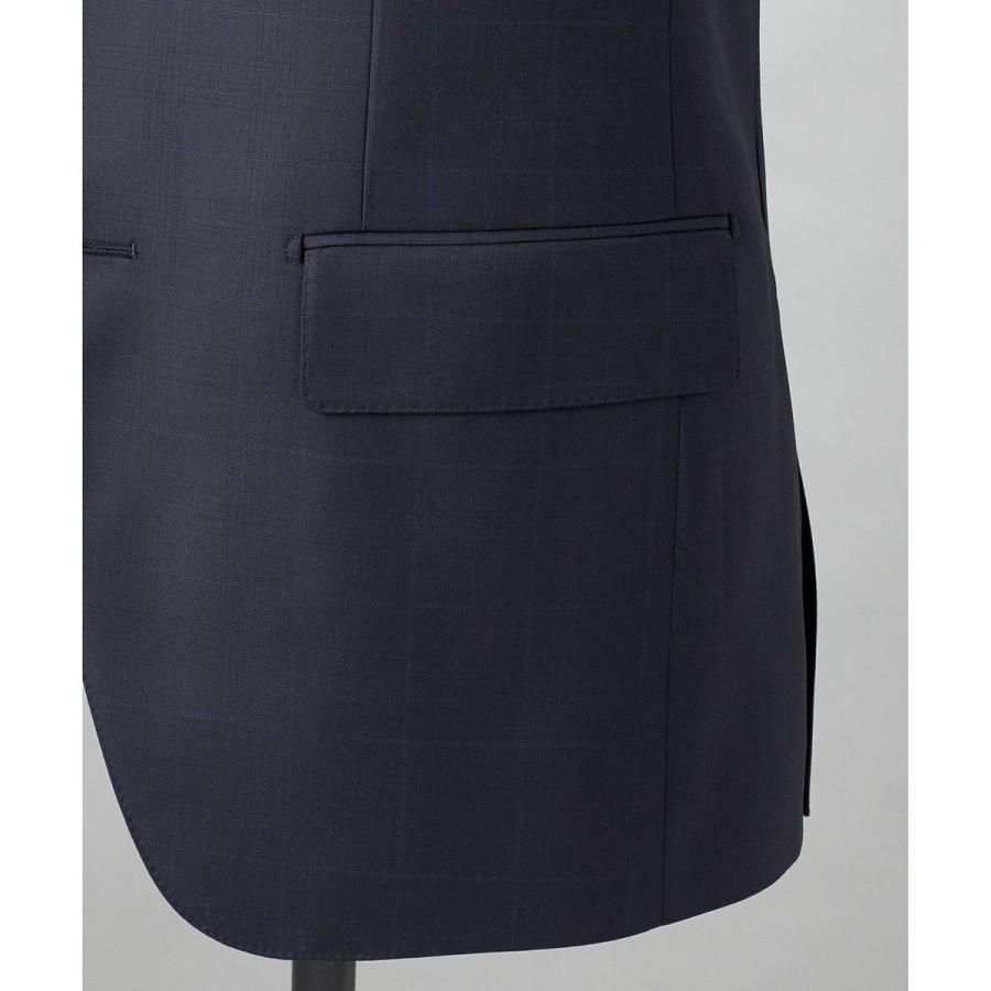 【Loro Piana Fabric】365 通年スーツ(ネイビー×格子)の画像