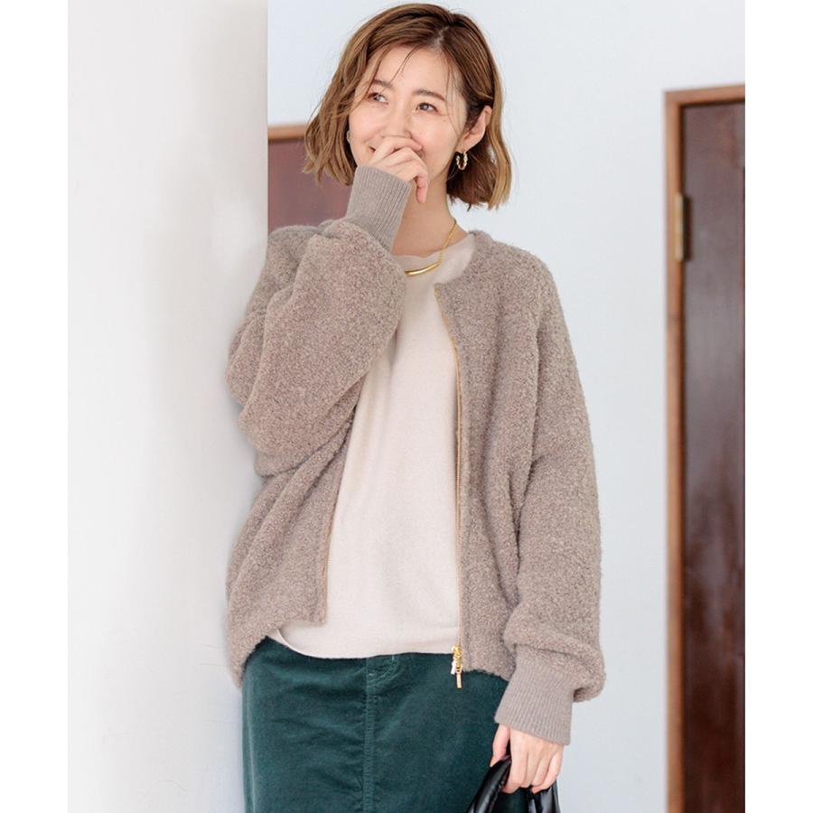 23区 ブルゾン 23区（ニジュウサンク） 【洗える】ブークレニット ブルゾン : マルイ