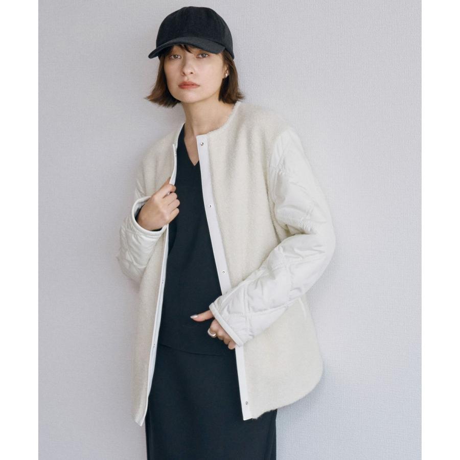 ICB 【リバーシブル着用可能】 ラミネートパイルキルト ミドル丈