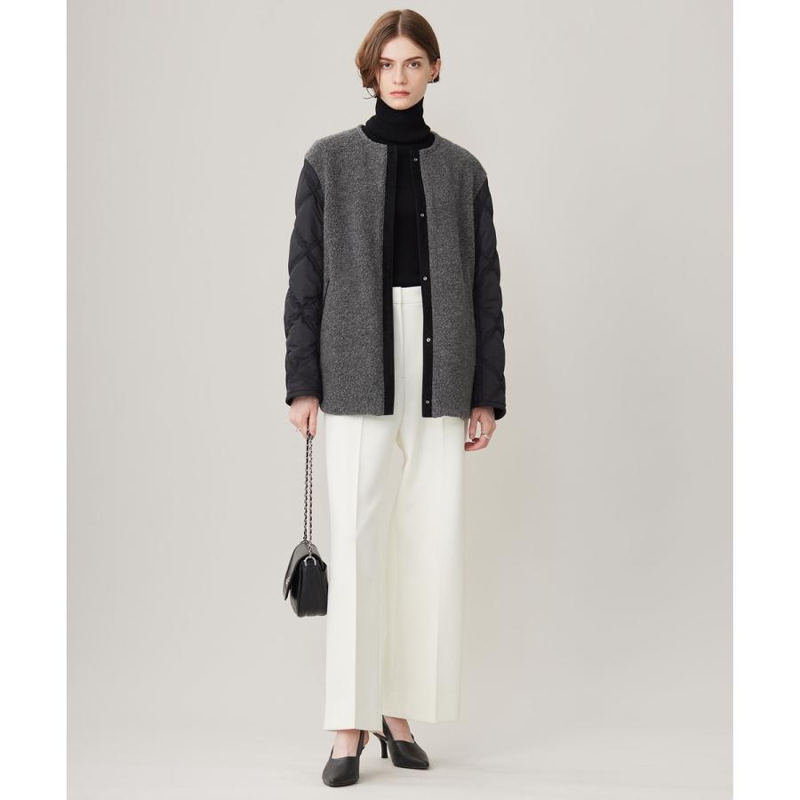 icb【リバーシブル着用可能】 ラミネートパイルキルト ミドル丈コート ICB(アイシービー)の【リバーシブル着用可能】 ラミネートパイル