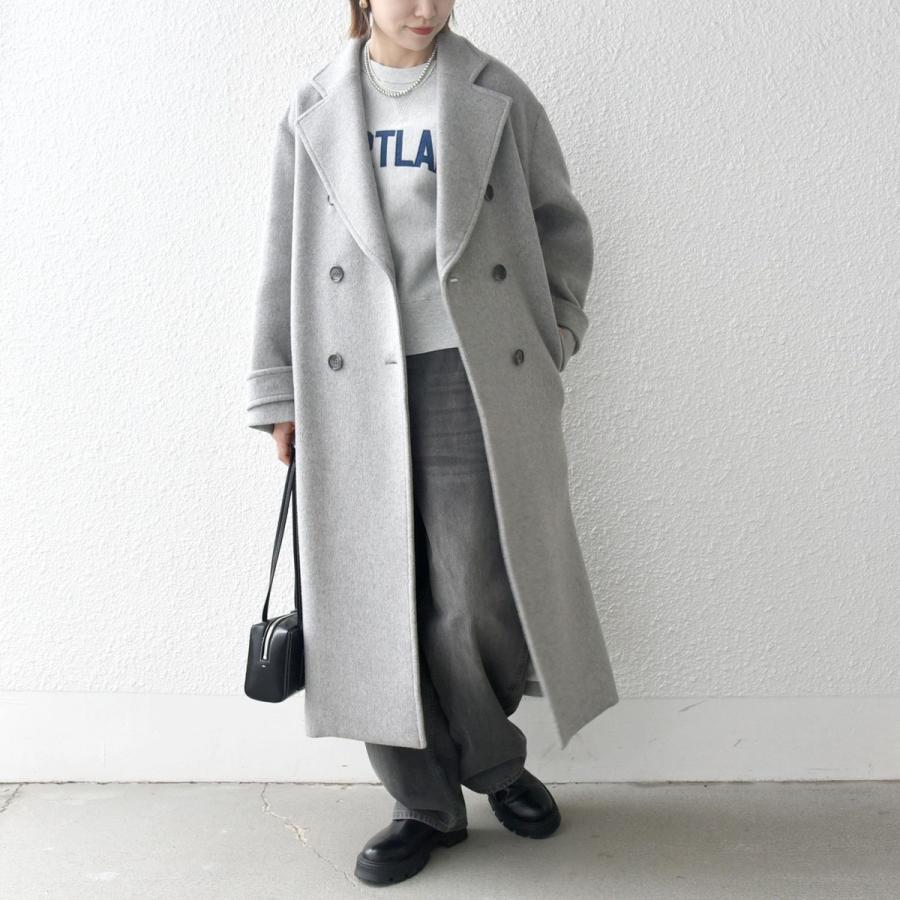 SHIPS any any: ノンミュールジングウール ロング テーラード コート